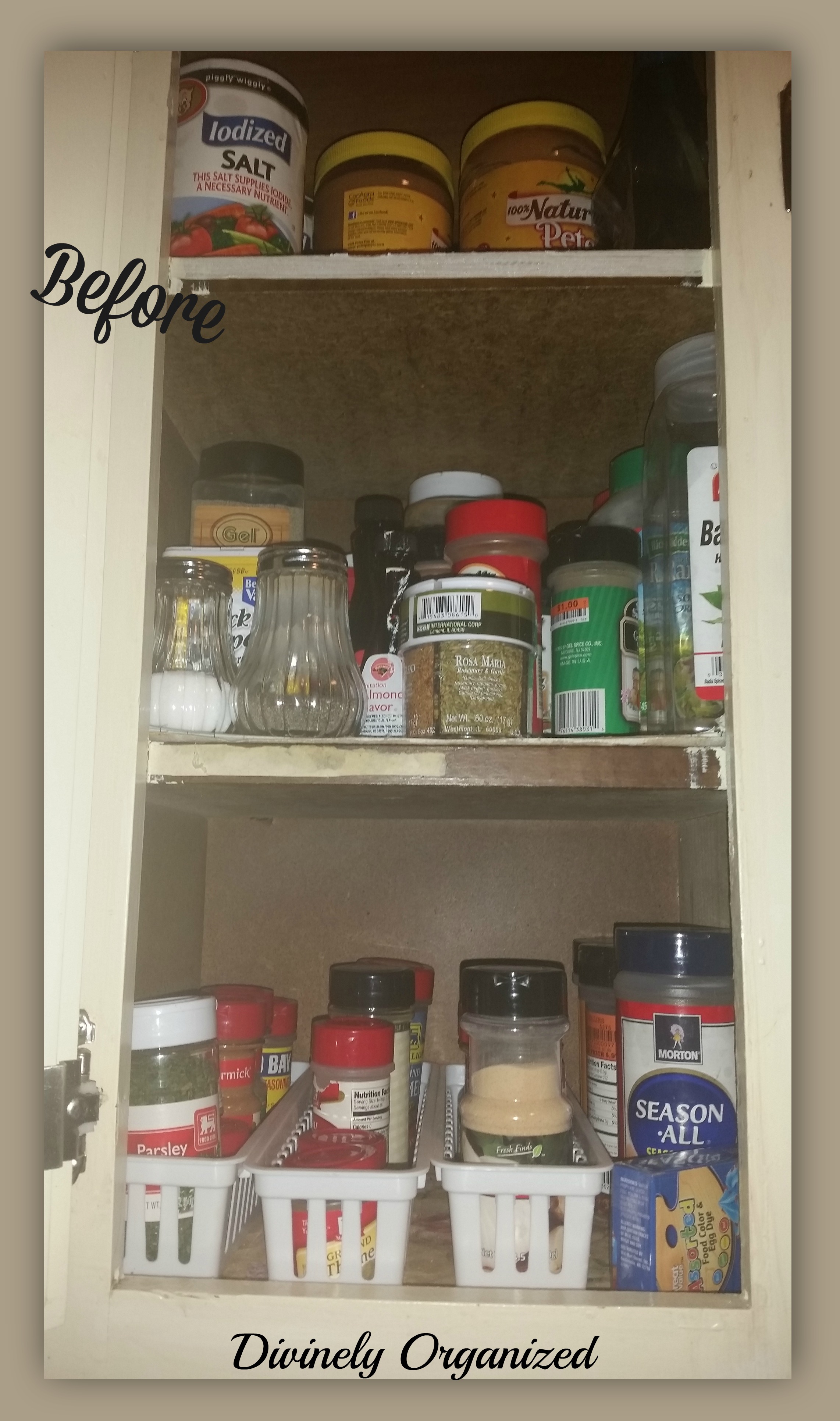 Organize On A Budget Small Spice Cabinet Clearissa Coward S