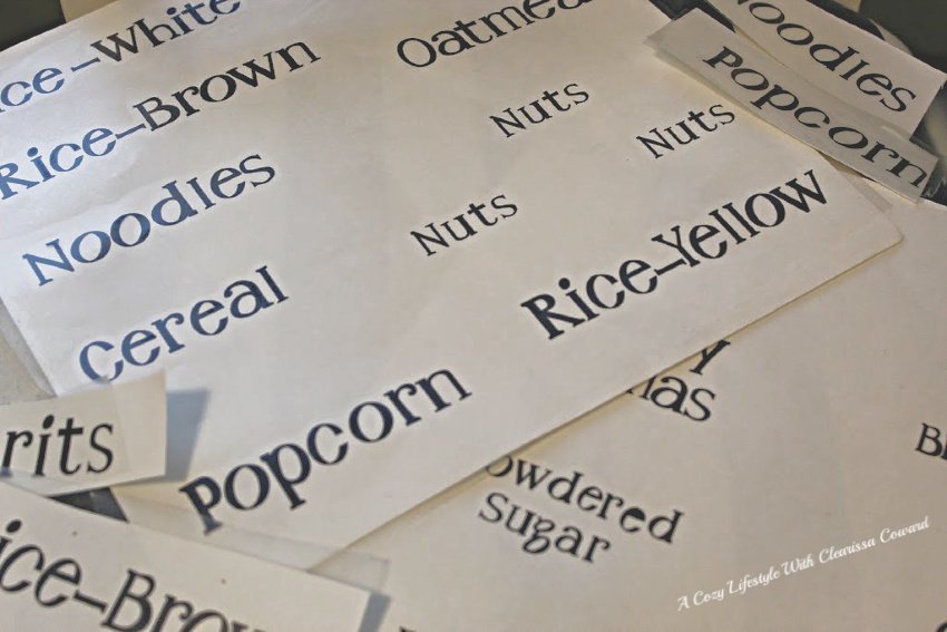 Pantry Labels