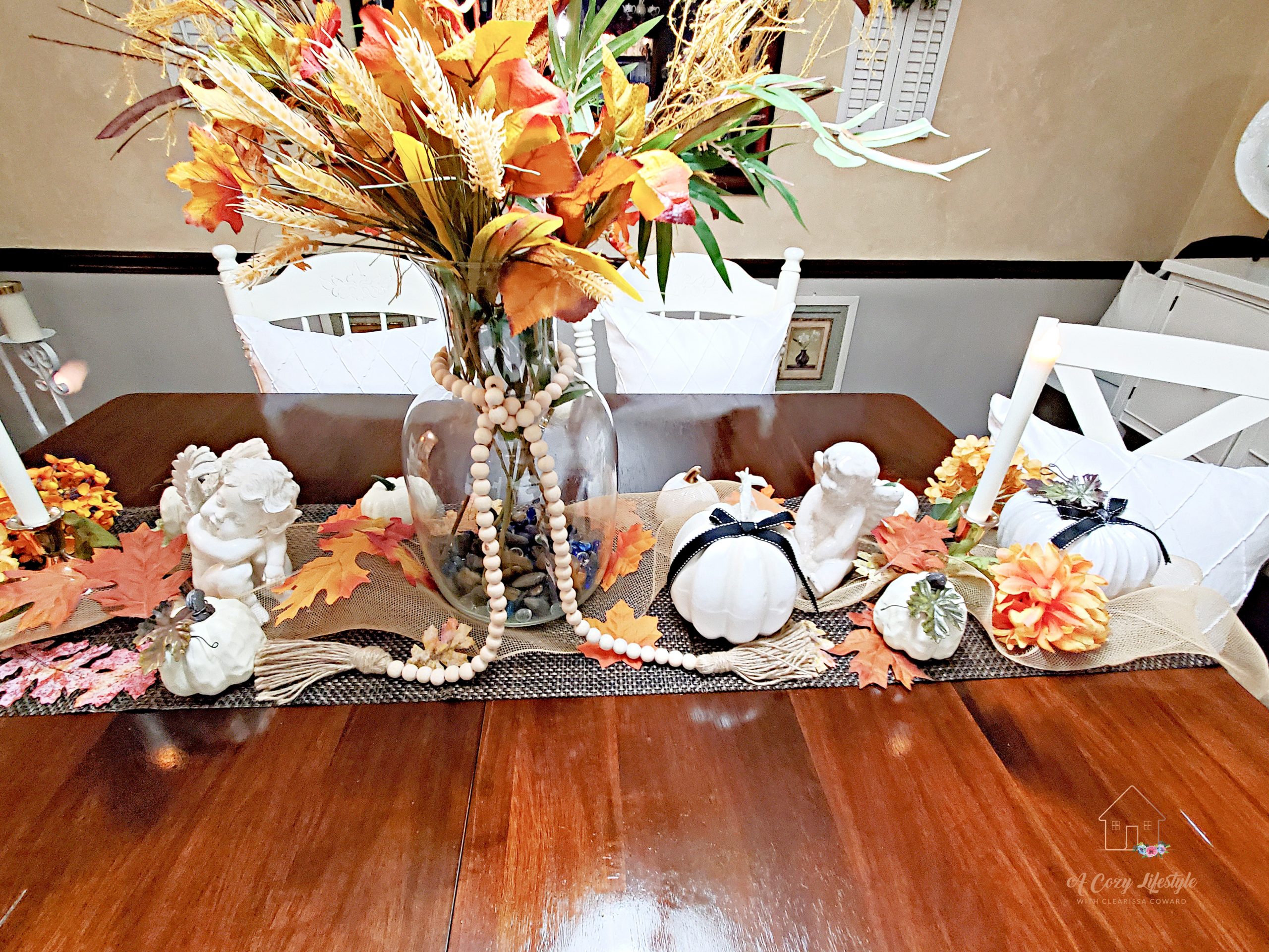 Fall Floral Tablescape